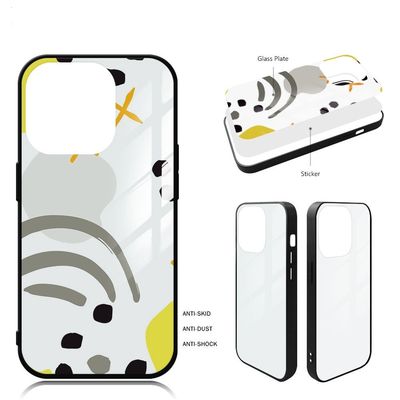 DIY Custom Tempered Glass Sublimation Phone Case For IPhone 14 15 16