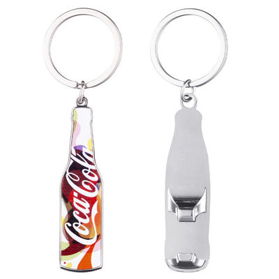 Llavero abridor de botellas en blanco para sublimación, regalo promocional personalizado para el Día del Padre