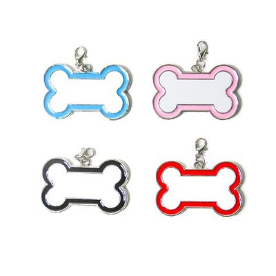 Sublimation Daog tag Blanks Custom Printing Color Edge Bone Shape Pet Id Tag Sublimation Blank Dog Tags