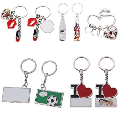 Printable Metal Sublimation Keychain Diy Key Ring Holder Various Shapes Of Sublimation Keychain Blanks