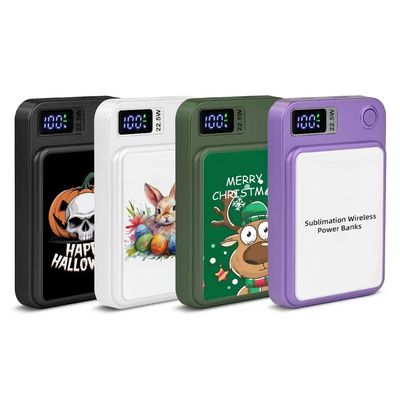 Blank Sublimation Wireless Magnetic Power Bank 5000mAh Portable Fast Charger For Iphone Custom Portable Chargers