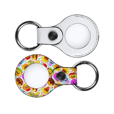 Custom Sublimation Leather Blanks Apple Airtag Tracker Locator Tracker Anti Lost Tracking Device