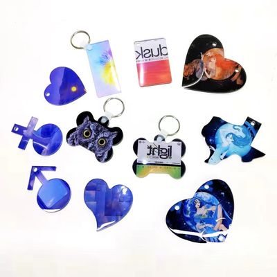 DIY Personalized Sublimation Blank Acrylic Keychains For Sublimation Photos Printing