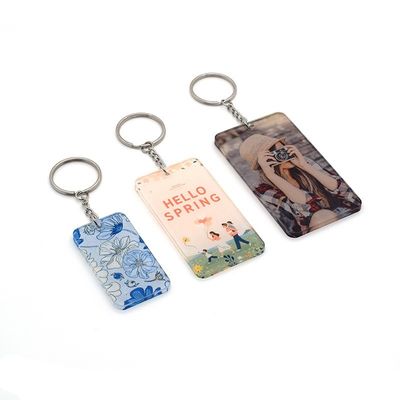 DIY Personalized Sublimation Blank Acrylic Keychains For Sublimation Photos Printing