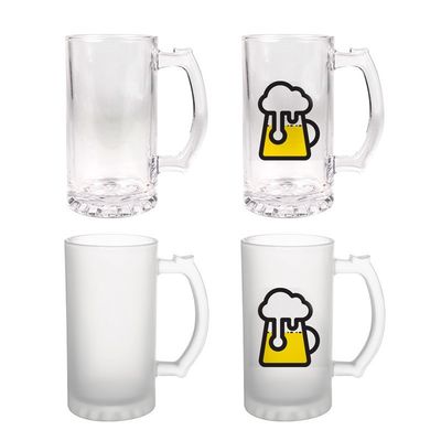 Sublimation Glass Cup Custom Blank Transparent Sublimation Glass Beer Mug For 16oz And 22oz