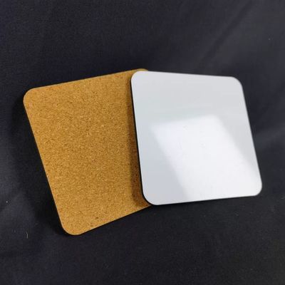 Custom Blank MDF Sublimation Cork Coasters Wear Resistant Blank Coasters For Printing