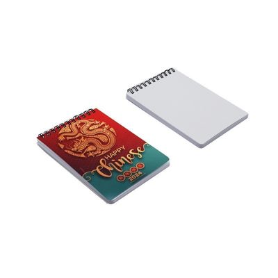 DIY Double-Sided Printed PET Plastic Vertical Blank Sublimation Coil Notebook A6 Personalized Spiral Notebooks
