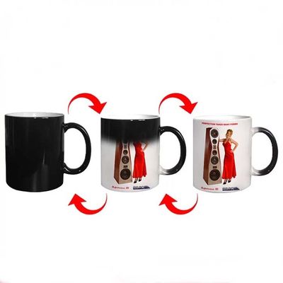 Ceramic 11oz Sublimation Color Changing Mug Custom Heat Transfer Mugs