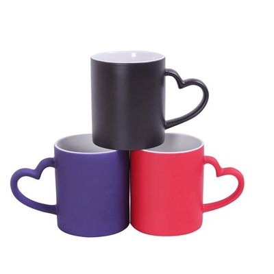 Ceramic 11oz Sublimation Color Changing Mug Custom Heat Transfer Mugs