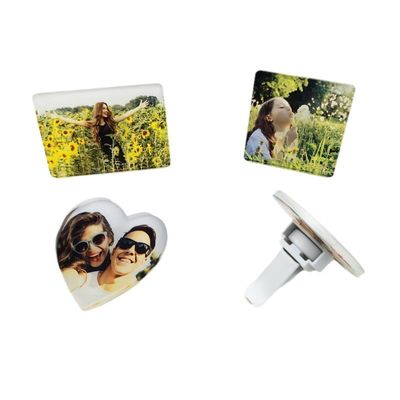 DIY Printable Blank Acrylic Sublimation Car Vent Clip Air Freshener For Heat Transfer