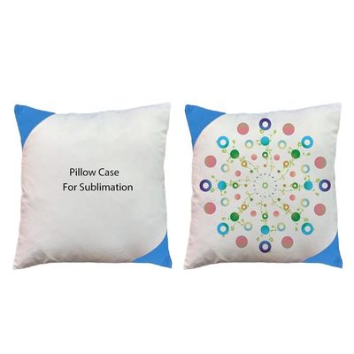 Custom Print Double-Side Blank Sublimation Pillow Case 40*40CM Polyester Colored Corner Sublimation Pillow Blanks