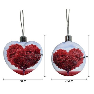 Custom Print Photo Sublimation Christmas Ornament PC Coated Sublimation Blank Ornaments Pendants