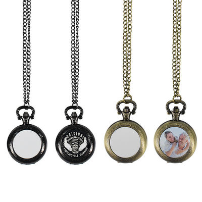 Personalised Pocket Watches For Sale Sublimation Blank DIY Pocket Watch Chain Necklace Pendant Watch