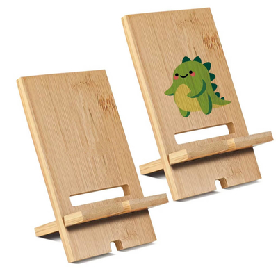 Sublimate On Wood Ornaments Diy Cell Phone Wood Stand For Desk Wooden Mobile Phone Holder