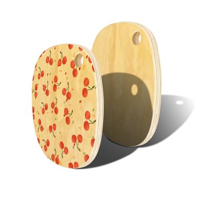 Personalized Printing Wooden Cutting Boards For Kitchen Plywood Round Sublimation Blank Cutting Board