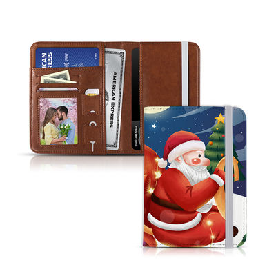 Sublimation Passport Cover ID Card Holder Double Sided Custom Print PU Leather Sublimation Passport Holder