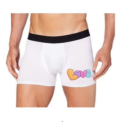 Sublimation Men'S Underwear Custom Boxers Blank Sublimation Shorts For Valentine'S Day And Father'S Day Gift