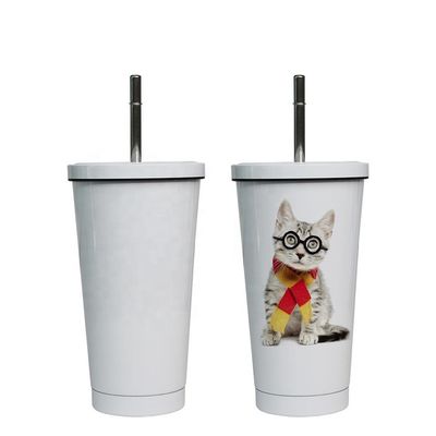 500ml And 750ml Sublimation Double Wall Coffee Mug Stainless Steel Sublimation Tumblers With Lid And Straw Sublimation Blanks Tumbler