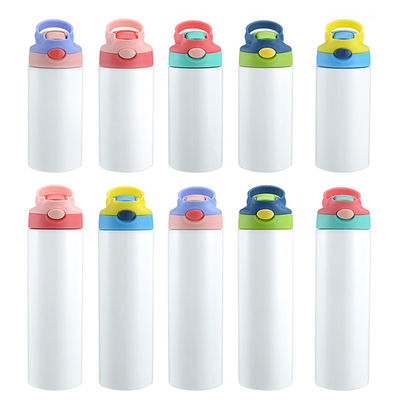 12oz 20oz Stainless Steel Kids Water Bottle Custom Logo Sublimation Blank Sippy Tumbler For Children