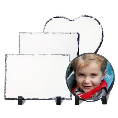 Various Shapes And Sizes Sublimation Photo Slate Blanks Stone Slate Diy Custom Sublimation Rock Slate