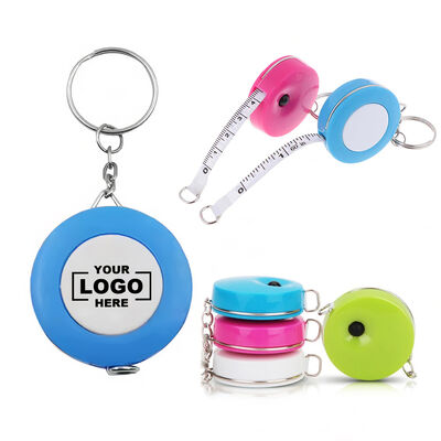 Personalized 150cm 60 Inch Blank Plastic Sublimation Keychain Tape Measure Portable Retractable Measuring Tape Accurate Markings For Home Office