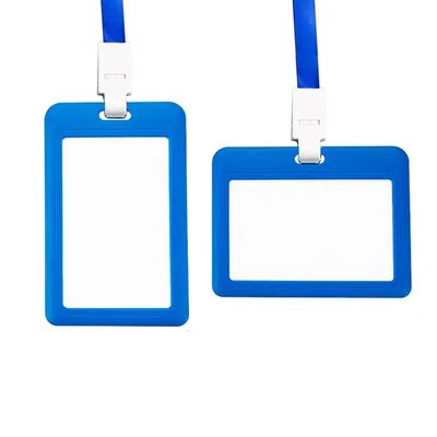 Plastic Sublimation ID Card Holder Blanks Personalized Sublimation Lanyard Card Holder With Aluminum Sheet
