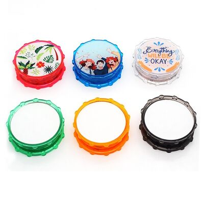 Φορητός διπλής όψης χειροκίνητος λιποκόπημα βότανα με εκτυπώσιμες κενές ακρυλικές πλαστικές μικρές μπαχαρικές με αποθήκευση