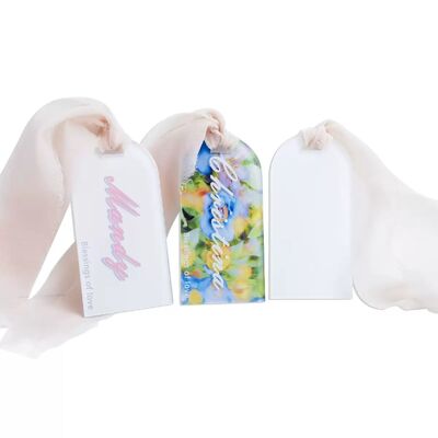 DIY Sublimation Acrylic Wedding Place Cards Blank Hanging Tags Table Decor Birthday Party Decoration