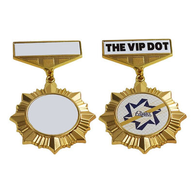 Customized Football Sport Souvenir Gift Blank Gold Plating Sublimation Medals