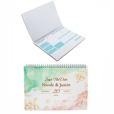 Sublimation B5 PET Cover Spiral Coils Weekly Planner Blank Schedule Book For Heat Press