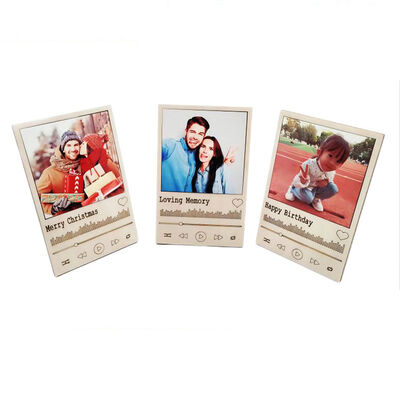 Vintage MDF Mini Photo Frame Blank Sublimation Wooden Photo Frame For Home Decoration