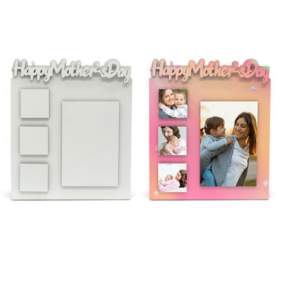 Printable Eco-Friendly MDF Sublimation Photo Frame With Stand For Mothers Day And Fathers Day Gift
