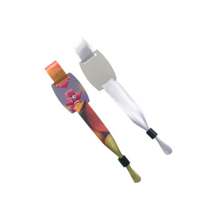 Custom Event Festival Party Ribbon Satin Fabric One Time Use Brands Blank Sublimation Wristbands Bracelets