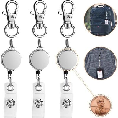 Styles DIY Photo Retractable Plastic Sublimation Badge Holder Reel Clip Holder