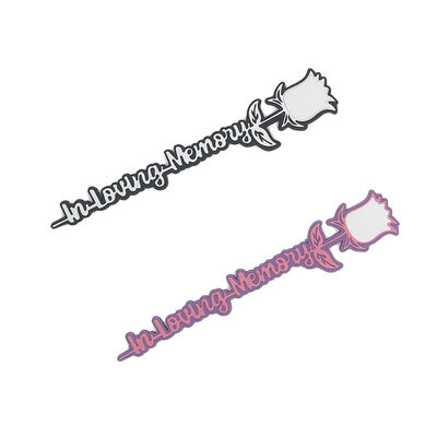 Sublimation Silicone Rose Blank Photo Frame For Loving Memory Valentine'S Day Gift