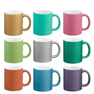 Multiple Color Sublimation Ceramic 11 Oz Coffee Cups Oil Painting Textured Mug Printable Milk Mug
