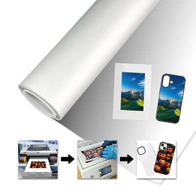 Different Sizes Of Sublimation Roll Film For 3D Vacuum Machine White and Transparent Color