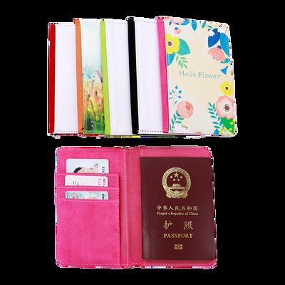 Skórzana okładka na paszport do sublimacji z własnym logo, ochronny uchwyt na karty