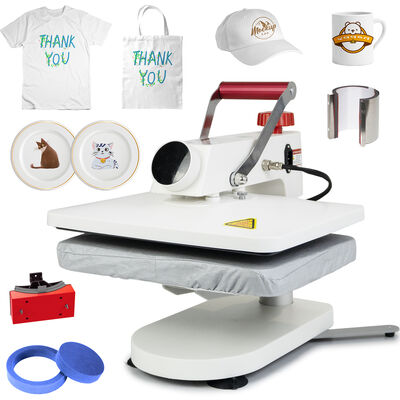 Multifunctional Sublimation Machine 5 In 1 Combo Heat Press Machine For T-Shirt Mug Cap Plate