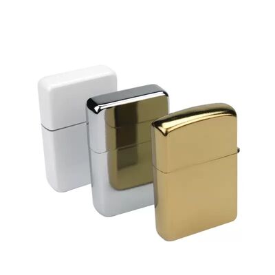 White Silver Gold Colors Metal Sublimation Lighter Blanks For Heat Press