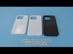 2D サブライメーション Tpu ゴム Iphone15用の電話ケース