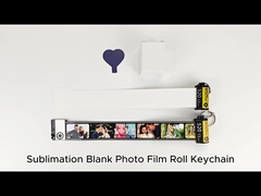 DIY昇華ブランクメモリーフィルムキーチェーン 思い出写真フィルムロール