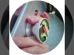 パーソナライズされたプラスチックのサブライメーションポップソケット空白 サブライメーション熱転送写真印刷