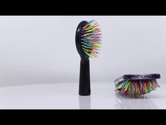 DIYカスタムブランク昇華ヘアブラシコーム レインボーラウンドプラスチックマッサージコーム 熱転写用