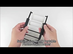 カスタムロゴ プラスチック昇華型電話スタンドブランク、リネン付き電話チェア、ビーチチェア