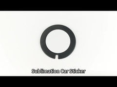 DIY クリエイティブ 空白 プラスチックの 昇華 カーステッカー 昇華 プラスチックの 自動車 税金 ディスク カードホルダー