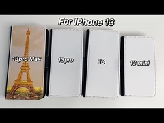 Sublimation Flip Leather Wallet Phone Case With Card Holder