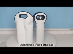 カスタム昇華ワインバッグ ポータブル断熱ネオプレンボトルスリーブ ワインボトル トート
