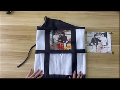 72*65cm 黒いポリエステル 洗練されたアプロン 子供と大人のための空白