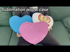 サブライメーション ハート クッション 桃の皮 ポリエステル サブライメーション クッション カバー ブランク